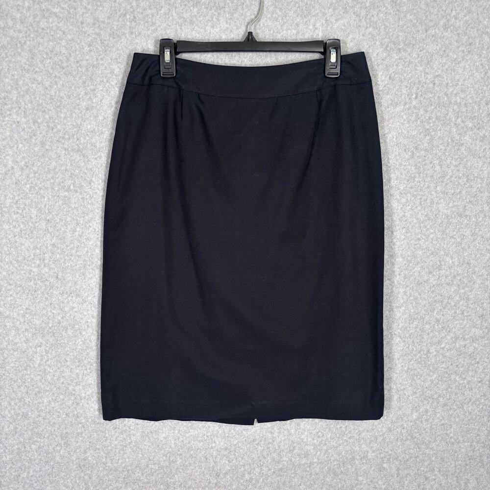 Valerie Stevens Skirt 10 Pencil Silk Cotton Quiet Siren Minimal Basic‎ Capsule